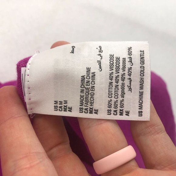 INC International Concepts Women's Size Medium Fuchsia Pink V-Neck Knit Sweater - Picture 8 of 9